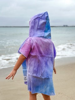 Tie Dye Kids Poncho 4-7 Years