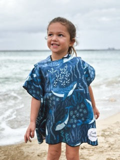Whale Kids Poncho 2-4 Years