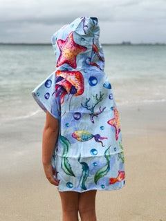 Sea Life Kids Poncho 2-4 Years