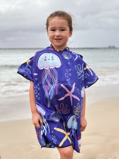 Jelly FIsh Kids Poncho 4-7 Years