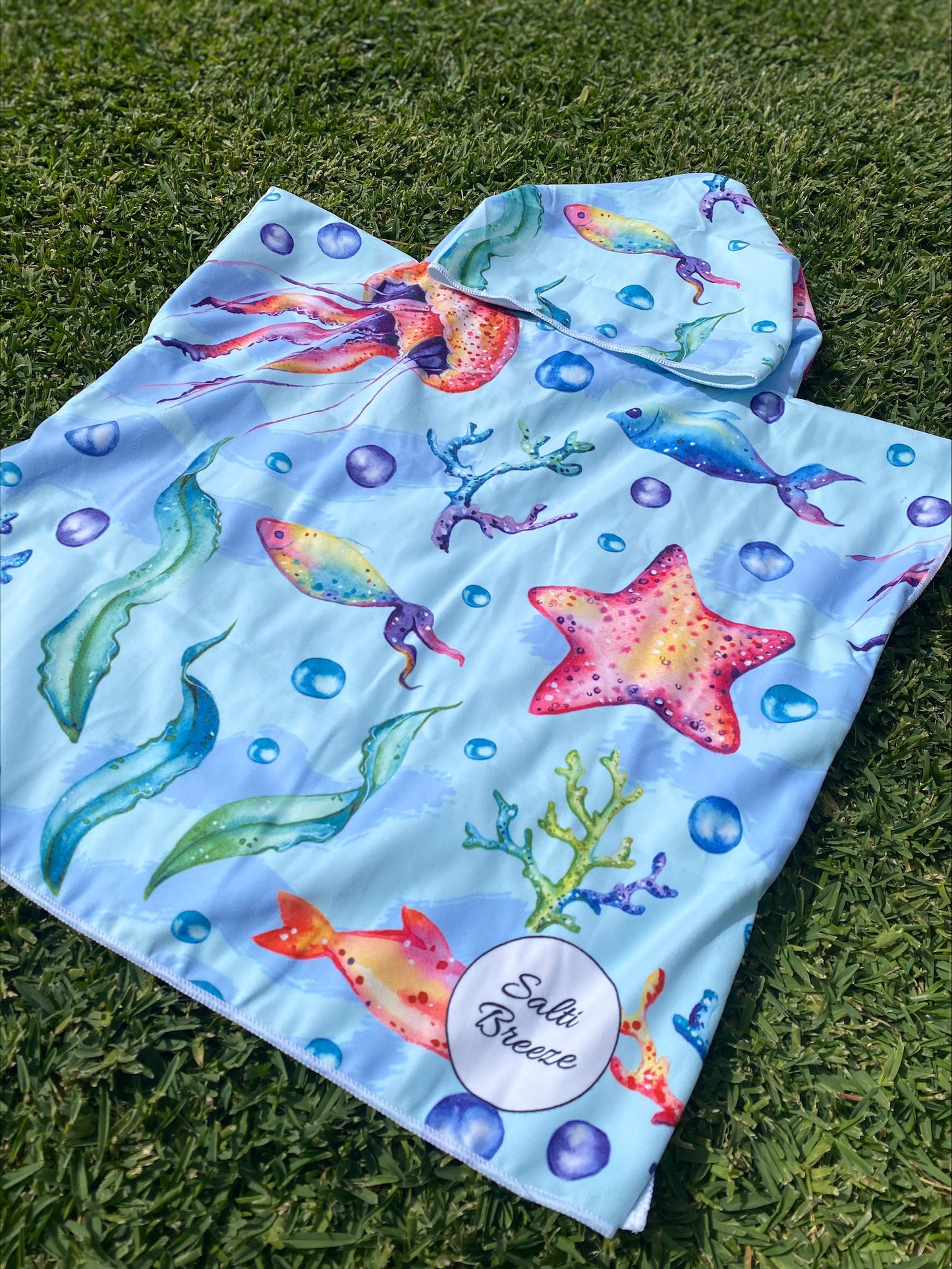 Sea Life Kids Poncho 2-4 Years