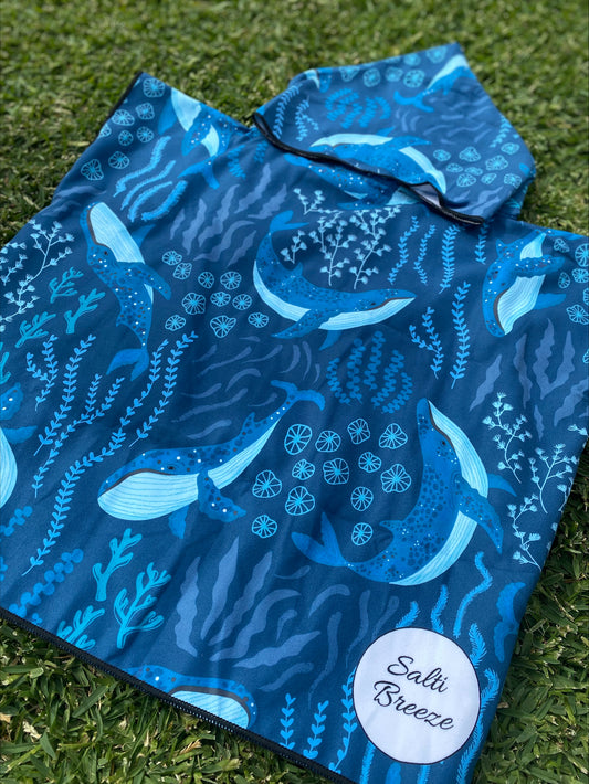 Whale Kids Poncho 2-4 Years