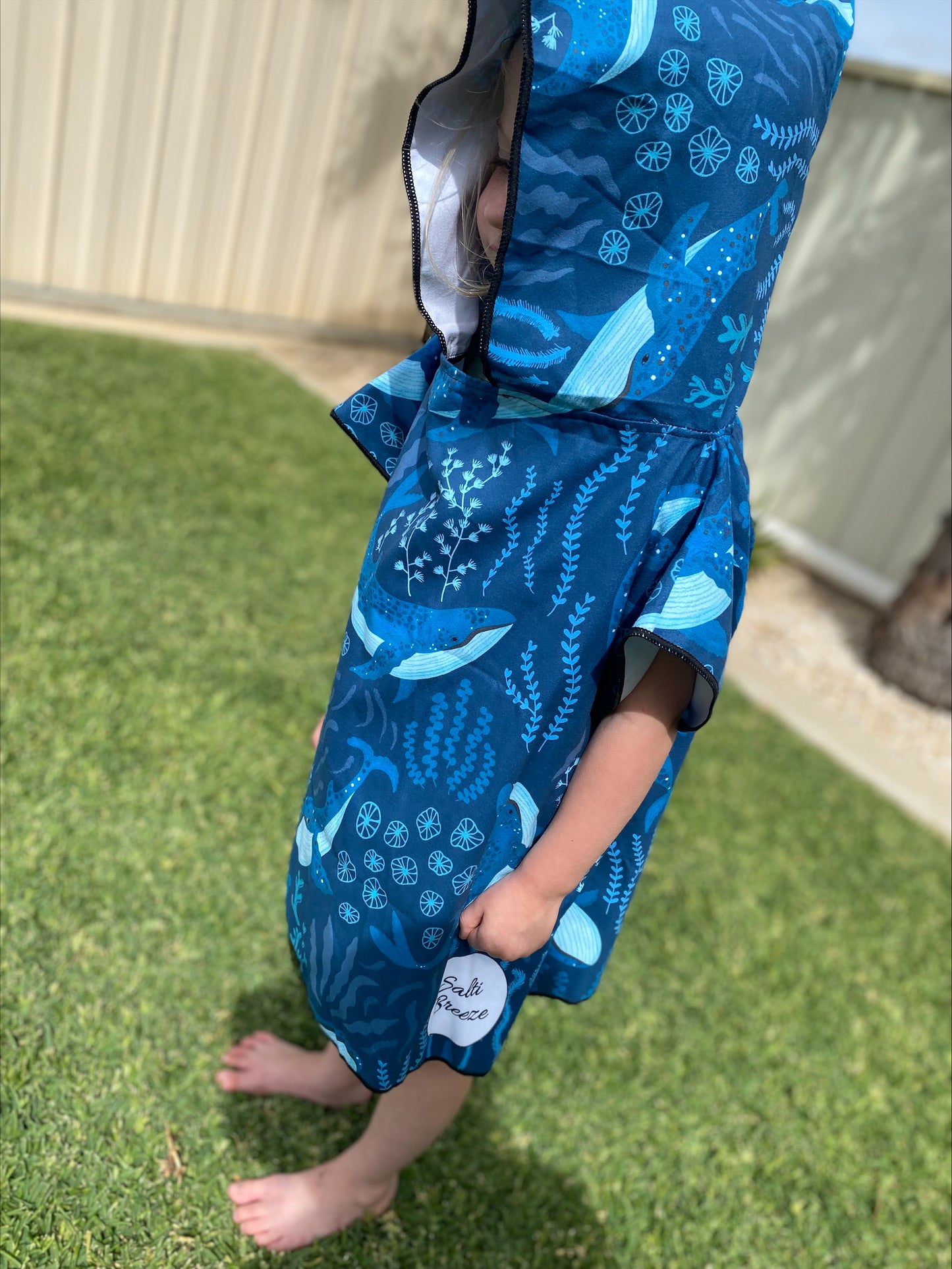 Whale Kids Poncho 2-4 Years